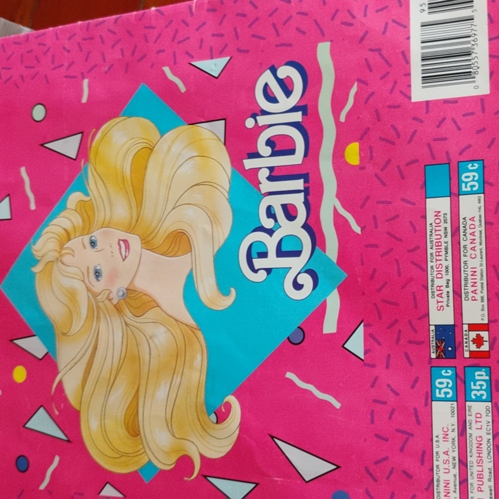 💖 Barbie Valentine Sticker Card Kit Vintage